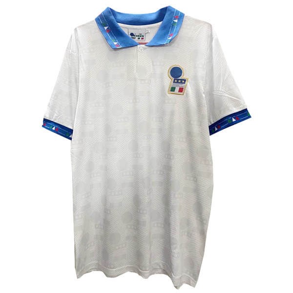 Camiseta Italy Diadora Replica Segunda Ropa Retro 1994 Blanco